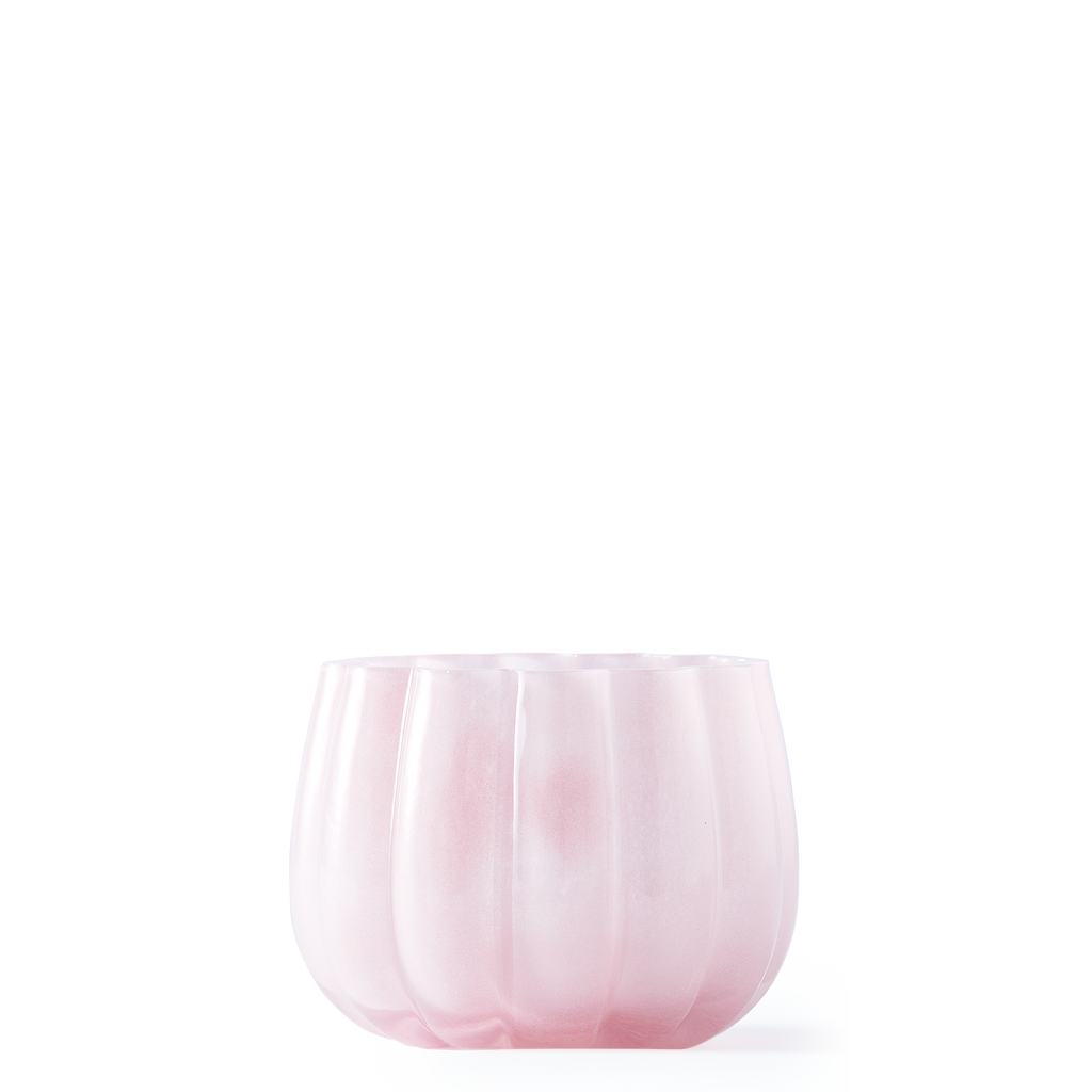 Melon Hurricane Candle Holder Light Pink (Ø 13.7 x H 10) cm