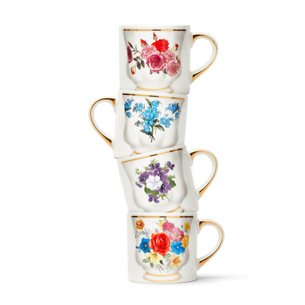 Flower Mug <br> Set of 4