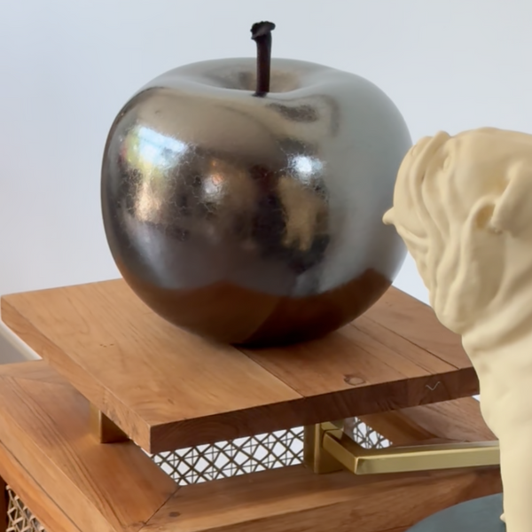 Apple Brilliant Glazed <br> Anthracite<br> (Ø 20 x H 15) cm