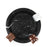 Circular Cigar Ashtray <br> Black <br> (Ø 27 x H 4) cm