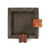 Square Cigar Ashtray <br> Grey <br> (D 25 x W 25 x H 4) cm