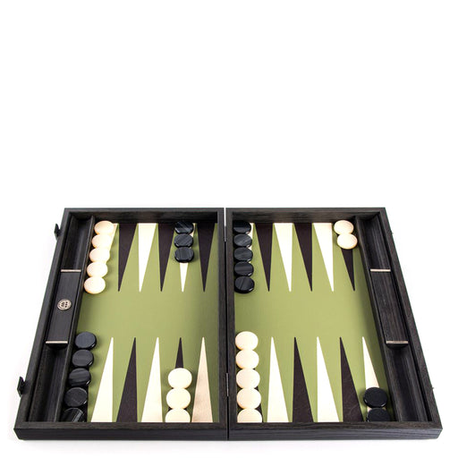Olive Green <br> Backgammon Set <br> (47 x 29) cm