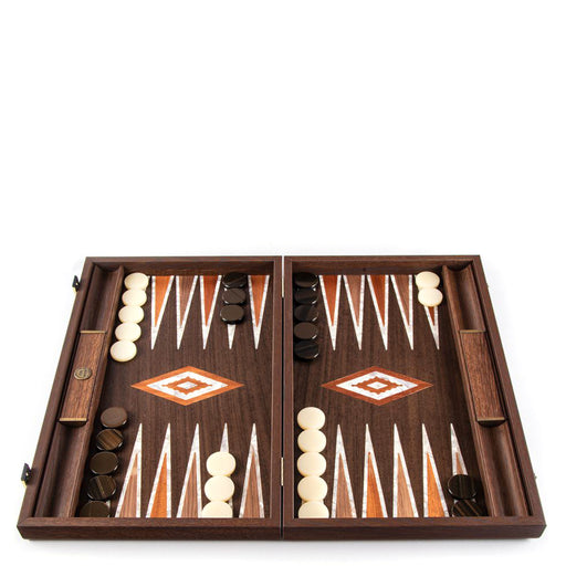 Pearly Natural Burl <br> Backgammon Set <br> (47 x 29) cm