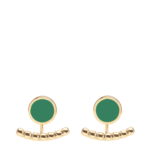 Comete Interchangeable Earrings <br> 
Bosphorus Green
