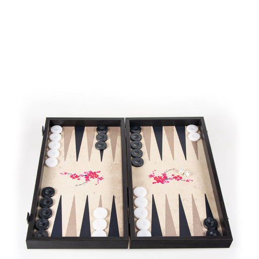 Oriental Cherry Blossom Art <br> Backgammon Set <br> (47 x 24.5) cm