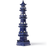 Pagoda Vase <br> Blue <br> (Ø 27 x H 73) cm