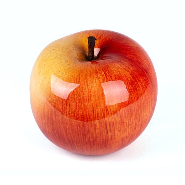Apple Brilliant Glazed <br> Red Yellow <br> (Ø 12 x H 10) cm