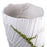 Anemos Meltemi Vase <br> White with Green Moss <br> (L 17 x W 17 x H 35) cm