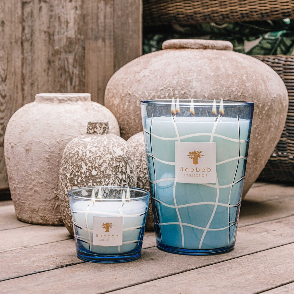 Waves Belharra Candle Fleur De Sel, Neroli, Musk (H 10) cm — Cities