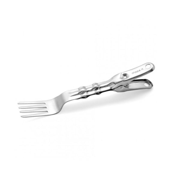 Etta Fork Clip <br> Metallic Silver