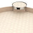 Dioniso Tray with Coaster Holder Handles <br> Cream Printed Taupe <br> (Ø 45) cm