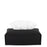 Soft Rectangular Tissue Box <br> Black <br> (L 24.7 x W 12.7 x H 7.5) cm