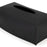 Soft Rectangular Tissue Box <br> Black <br> (L 24.7 x W 12.7 x H 7.5) cm