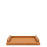 Foscari Tray with Chrome Handles <br> Camel <br> (L 40 x W 25) cm