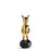 The Guest Figurine <br> Gold <br> (L 11 x W 11 x H 30) cm