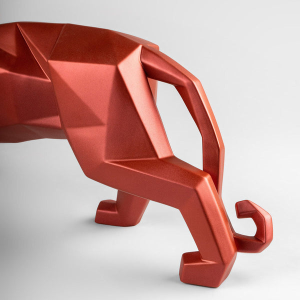 Panther Figurine <br>
Metallic Red
<br> (L 12 x W 50 x H 19) cm