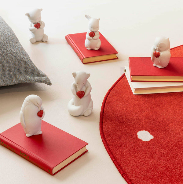 Puffy Generous Rabbit Figurine <br> (L 8 x W 7 x H 11) cm