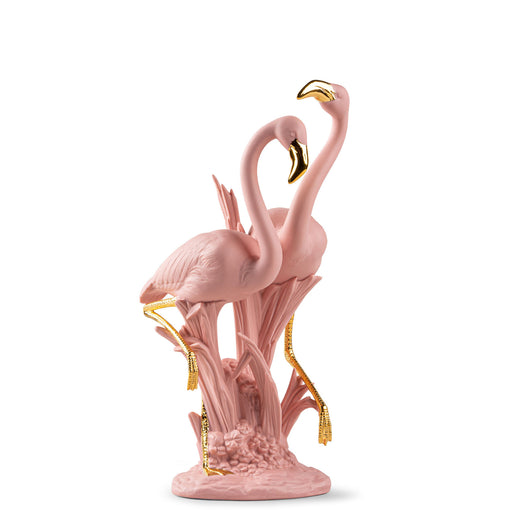 The Flamingos Sculpture <br> (L 17 x W 15 x H 33) cm