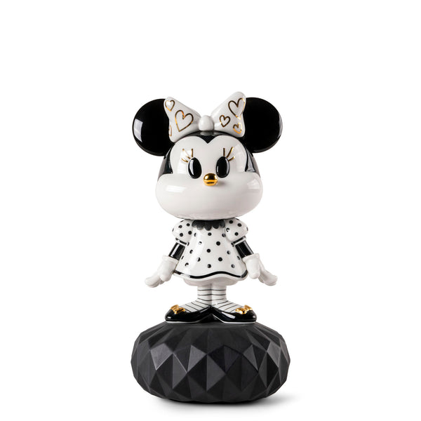 Minnie Mouse Sculpture <br> 
Black and White <br>
(L 15 x W 17 x H 31) cm