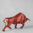 Bull Sculpture <br> 
Metallic Red <br> 
(L 16 x W 50 x H 24) cm