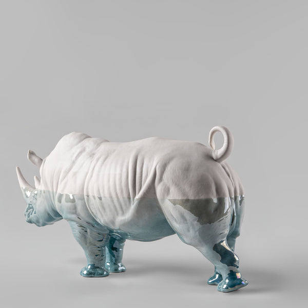 White Rhino - Underwater Sculpture <br> 
(L 19 x W 45 x H 22) cm