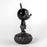 Mickey Total Black Sculpture <br> 
(L 15 x W 17 x H 31) cm