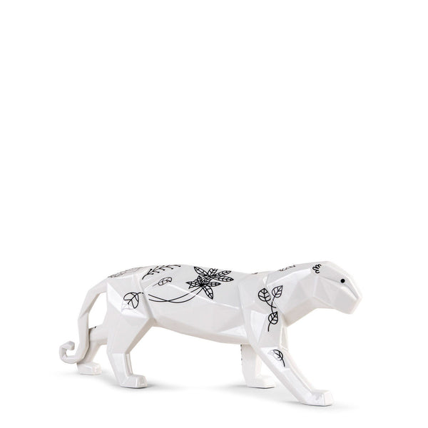 Jungle Panther Sculpture <br> 
(L 12 x W 50 x H 19) cm