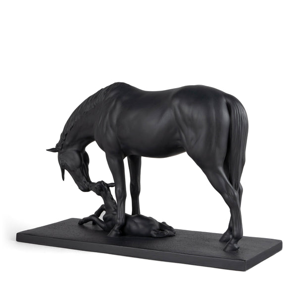 Mare and Foal Sculpture <br> (L 16 x W 39 x H 27) cm