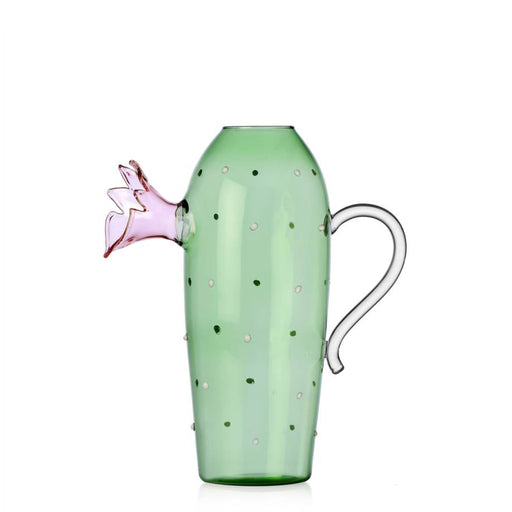 Desert Plants Jug <br> 
Green / Pink / Clear <br> 
1.2 Liters