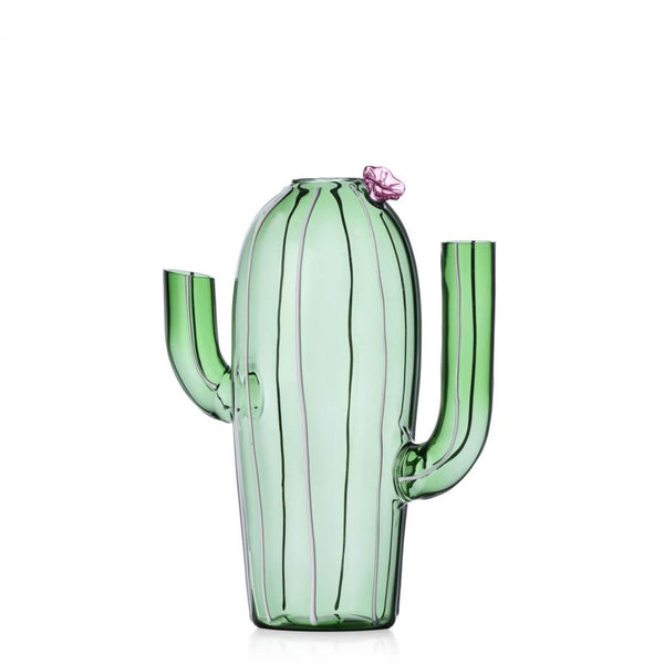 Desert Plants Jug <br> 
Green Cactus / Pink Flower <br> 
1.2 Liters