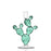 Desert Plants Cactus Candleholder  <br> 
Turquoise  <br> 
(Ø 14 x 10 x H 21) cm