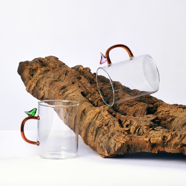 Birds Mug <br> Pink Bird <br> 450 ml