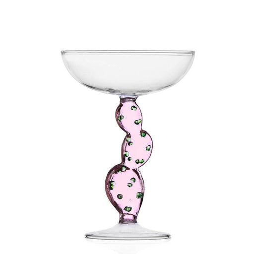 Desert Plants Champagne Bowl <br> 
Pink Cactus <br> 
(Ø 12 x H 17) cm