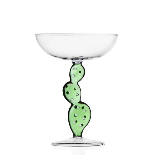 Desert Plants Champagne Bowl <br> 
Green Cactus <br> 
(Ø 12 x H 17) cm