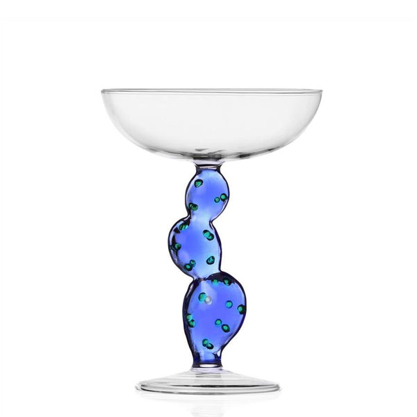 Desert Plants Champagne Bowl <br> 
Blue Cactus <br> 
(Ø 12 x H 17) cm