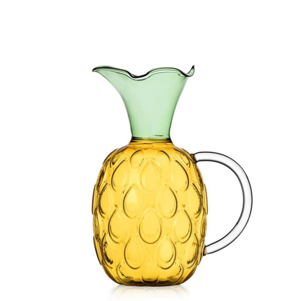 Fruits and Flowers Jug <br> 
Yellow / Green / Clear <br> 
1.1 Liters