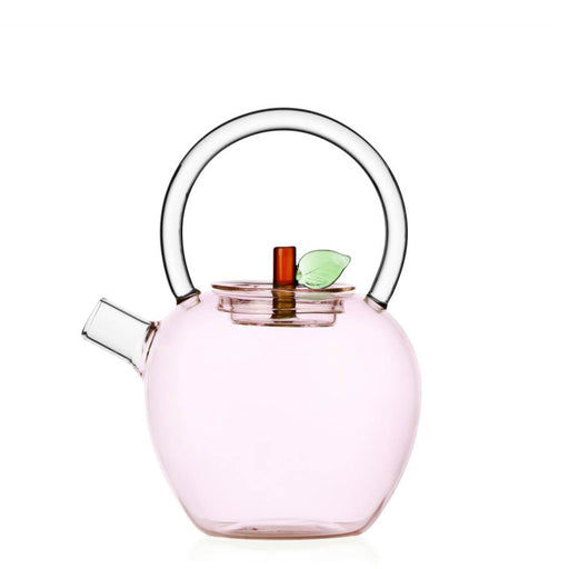 Fruits and Flowers Teapot <br> 
Pink / Clear <br> 
700 ml