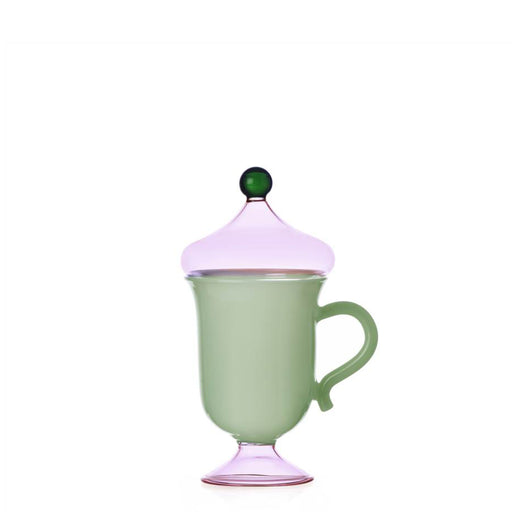 Sogni d'Oriente Mug <br> 
Matte Green / Pink <br> 
320 ml