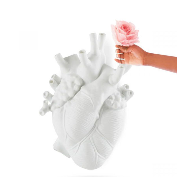 Love in Bloom Giant Vase <br> White <br> (L 42 x W 20 x H 60) cm