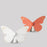 Butterfly Figurine <br> 
White <br> 
(L 6 x W 14 x H 9) cm