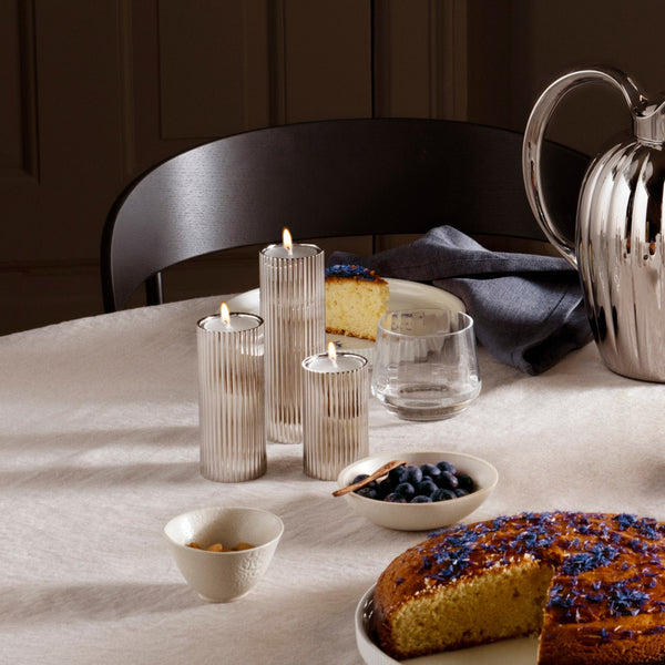 Bernadotte Tealight & Taper Candle Holder <br> 
Set of 3