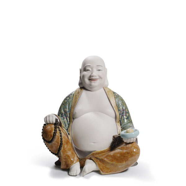 Happy Buddha Figurine <br> 
(L 16 x W 18 x H 21) cm