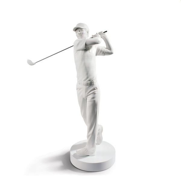 Male Golf Champion Figurine <br> 
(L 19 x W 38 x H 54) cm