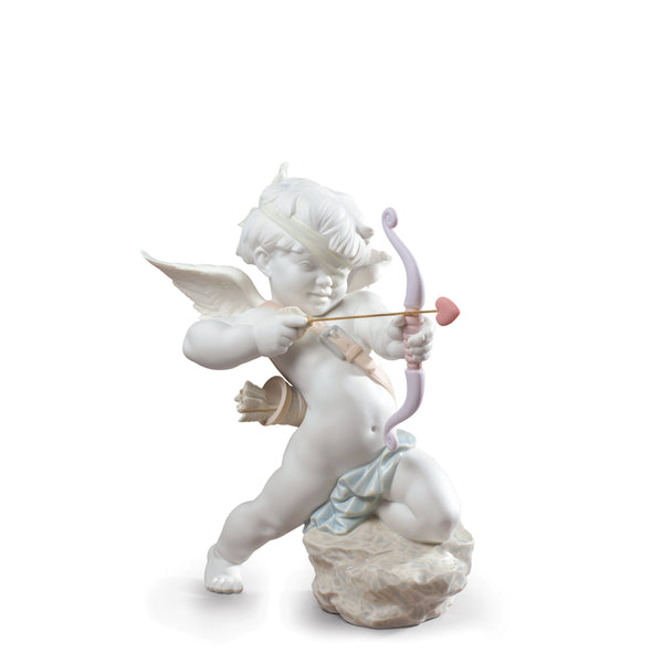 Straight to the Heart Cupid Angel Figurine <br> 
(L 17 x W 24 x H 26) cm