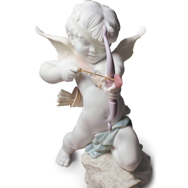 Straight to the Heart Cupid Angel Figurine <br> 
(L 17 x W 24 x H 26) cm