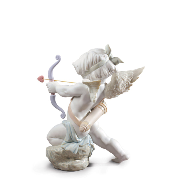 Straight to the Heart Cupid Angel Figurine <br> 
(L 17 x W 24 x H 26) cm