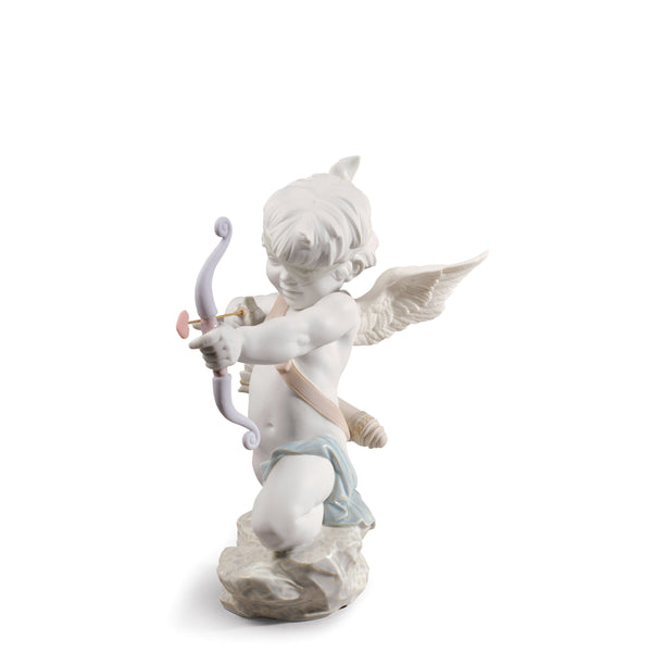 Straight to the Heart Cupid Angel Figurine <br> 
(L 17 x W 24 x H 26) cm