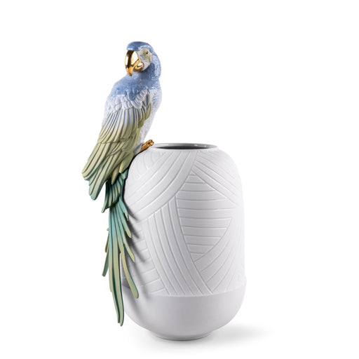 Macaw Bird Vase <br> 
(L 24 x W 29 x H 56) cm