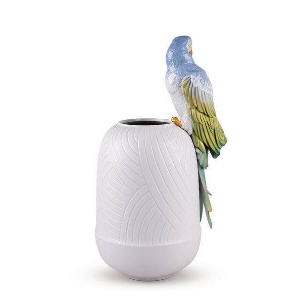 Macaw Bird Vase <br> 
(L 24 x W 29 x H 56) cm