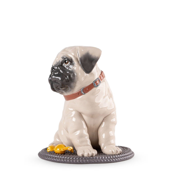 Puppie Pug Sculpture <br> 
(L 20 x W 20 x H 24) cm
